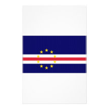 Cape Verde National Flag Stationery Design
