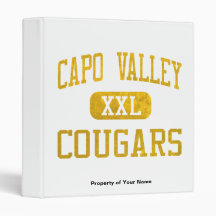 Capistrano Valley Cougars Athletics 3 Ring Binders
