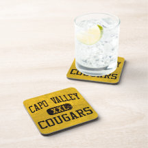 Capistrano Valley Cougars Athletics Drink Coaster