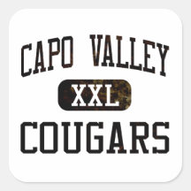 Capistrano Valley Cougars Athletics Square Sticker