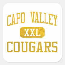 Capistrano Valley Cougars Athletics Square Sticker