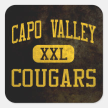 Capistrano Valley Cougars Athletics Square Sticker