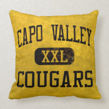 Capistrano Valley Cougars Athletics Throw Pillow