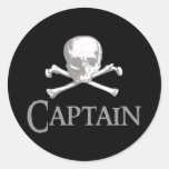 Capitaine de pirate autocollants