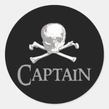 Capitaine de pirate autocollants