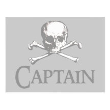 Capitaine de pirate carte postale