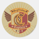 Capitaine Emblem de Gryffindor Quidditch Autocollants Ronds
