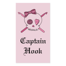 Capitaine Hook Skull et crochets de crochet (dos d Modèles De Cartes De Visite