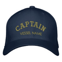 Capitaine personnalisé Hat de nom de bateau Casquettes De Baseball Brodées