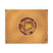 Capital Building Rotunda Dome Stretched Canvas Print