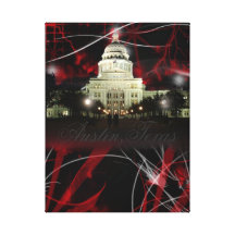 Capital City Stretched Canvas Print
