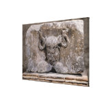 Capital of the Nautes Pillar depicting Cernunnos Gallery Wrapped Canvas