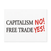 Capitalism NO! Postcard
