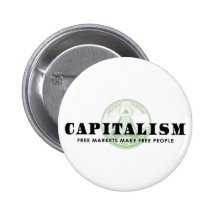 Capitalism Pinback Buttons