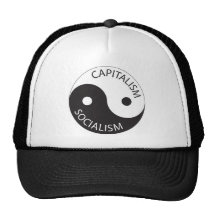 Capitalism, Socialism; Yin, Yang Trucker Hat