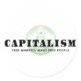 Capitalism Round Stickers