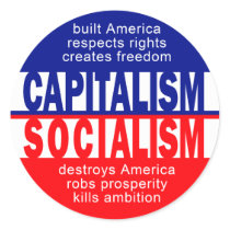 Capitalism stickers