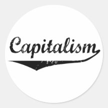 Capitalisme Autocollants Ronds