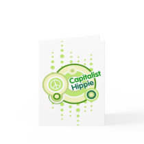 Capitalist Hippie Note Cards