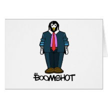 Capitalist Penguin Greeting Card