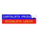 Capitalists vs Socialists Bumper Sticker