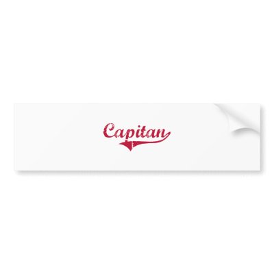 Capitan New Mexico Classic Design Bumper Stickers by cityshirt