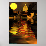 Capitol-Eagle-Flag-W-O-Sun-ray-set-2 Posters