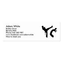 Capoeira Cartes De Visite Professionnelles