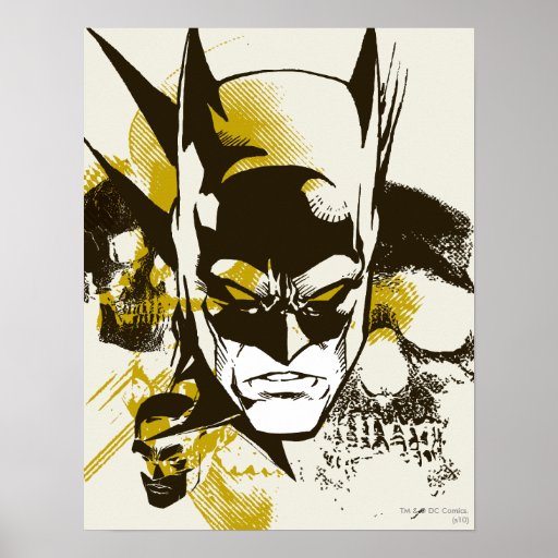 Capot et crânes de Batman Affiches