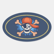 Cappy Oval Stickers