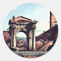 Capriccio Romano Gate And Guard Tower Sticker