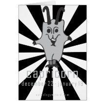 Capricorn Birthday Card.