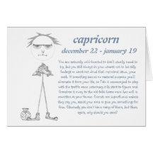 Capricorn [ - BitchScope - ] Birthday Card
