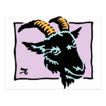 Capricorn | Cute Fun Cool Design Post Cards