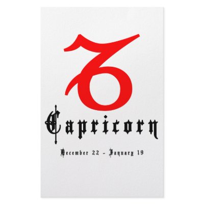 Capricorn, December 22 - January 19 Personalized Stationery by ab_photodesigner