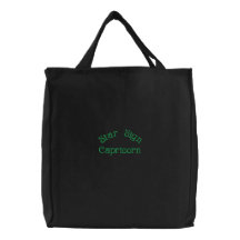CAPRICORN EMBROIDERED BAG
