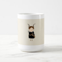 Capricorn Girl Zodiac Sign Mug Taza