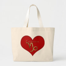 Capricorn Heart Symbol Bags