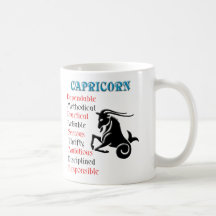 Capricorn Horoscope Zodiac Sign Coffee Mugs
