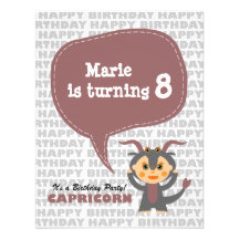 Capricorn Kids Party Invitation