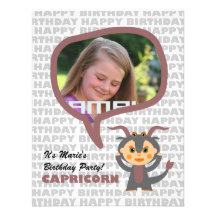 Capricorn Kids Party Invitation with Photo