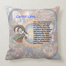 Capricorn origin Pillow