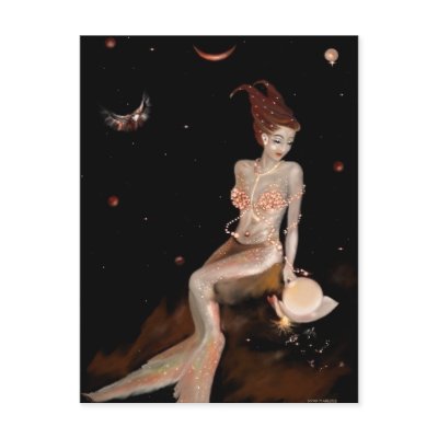Capricorn, postcard by Occitania
