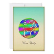 Capricorn Rainbow Goat Zodiac Star Sign Party