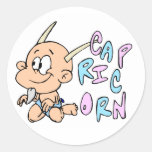 Capricorn Round Sticker