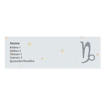 Capricorn - Skinny Business Cards