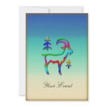 Capricorn Star Sign Rainbow Colour Goat Party Even