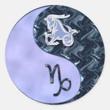 Capricorn Yin Yang Sticker
