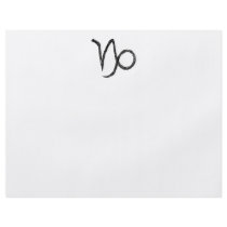 Capricorn. Zodiac Astrology Sign. Black. Custom Flyer