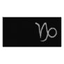 Capricorn. Zodiac Astrology Sign. Black. Personalized Photo Card